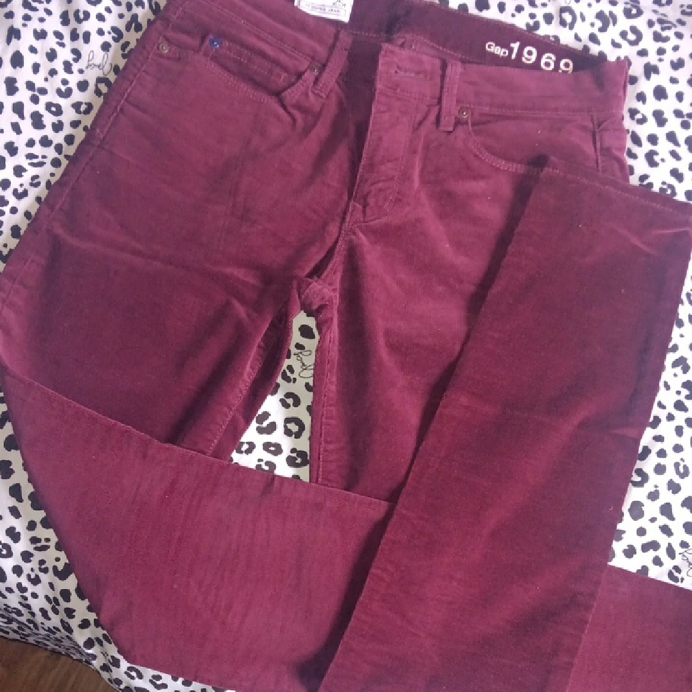 GAP 1969 Deep Red Corduroy Pants